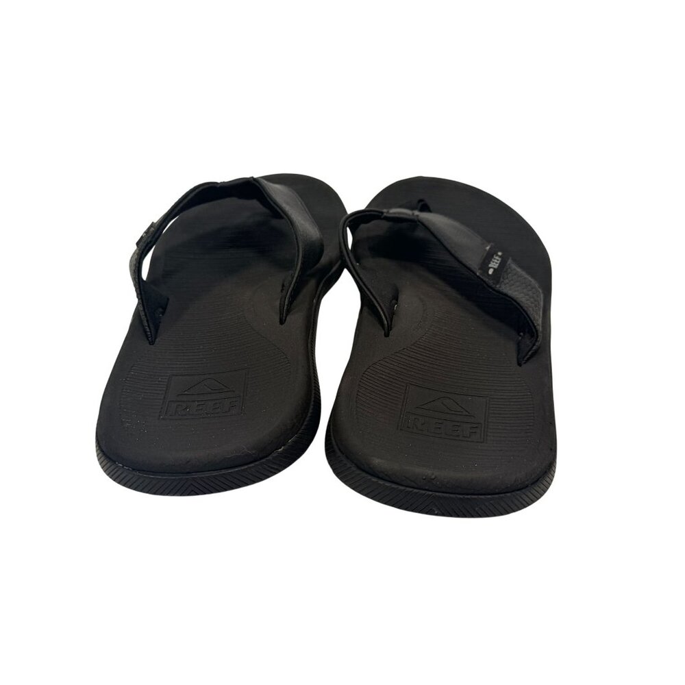 Reef Black Santa Anna Mens Flip Flops Sandals Size 9 Beach Casual Shoes - Picture 5 of 10
